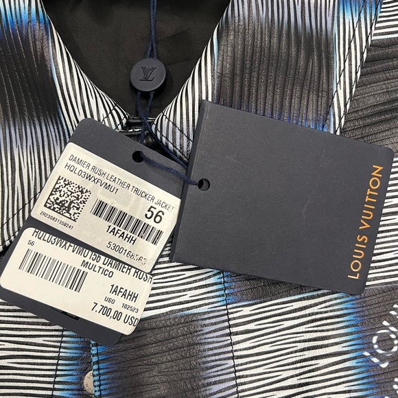 BRAND NEW! Men’s Louis Vuitton Damier leather jacket. - Picture 4 of 6